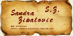 Sandra Zipalović vizit kartica